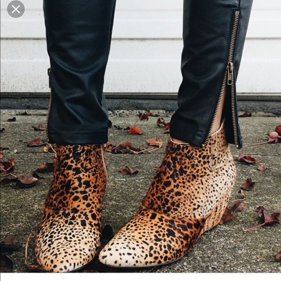 matisse leopard booties